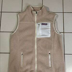 Vineyard vines Tan Fleece Vest  could be unisex